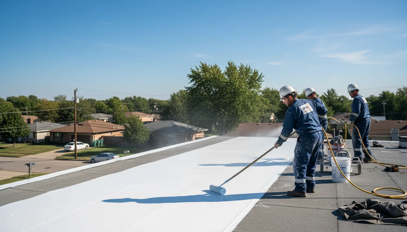 Commercial roof coating in Rhode Island near me